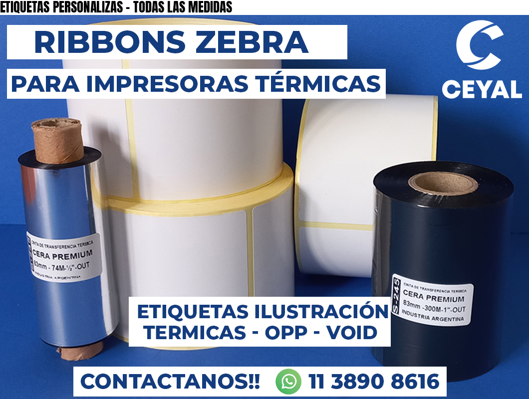 ETIQUETAS PERSONALIZAS - TODAS LAS MEDIDAS