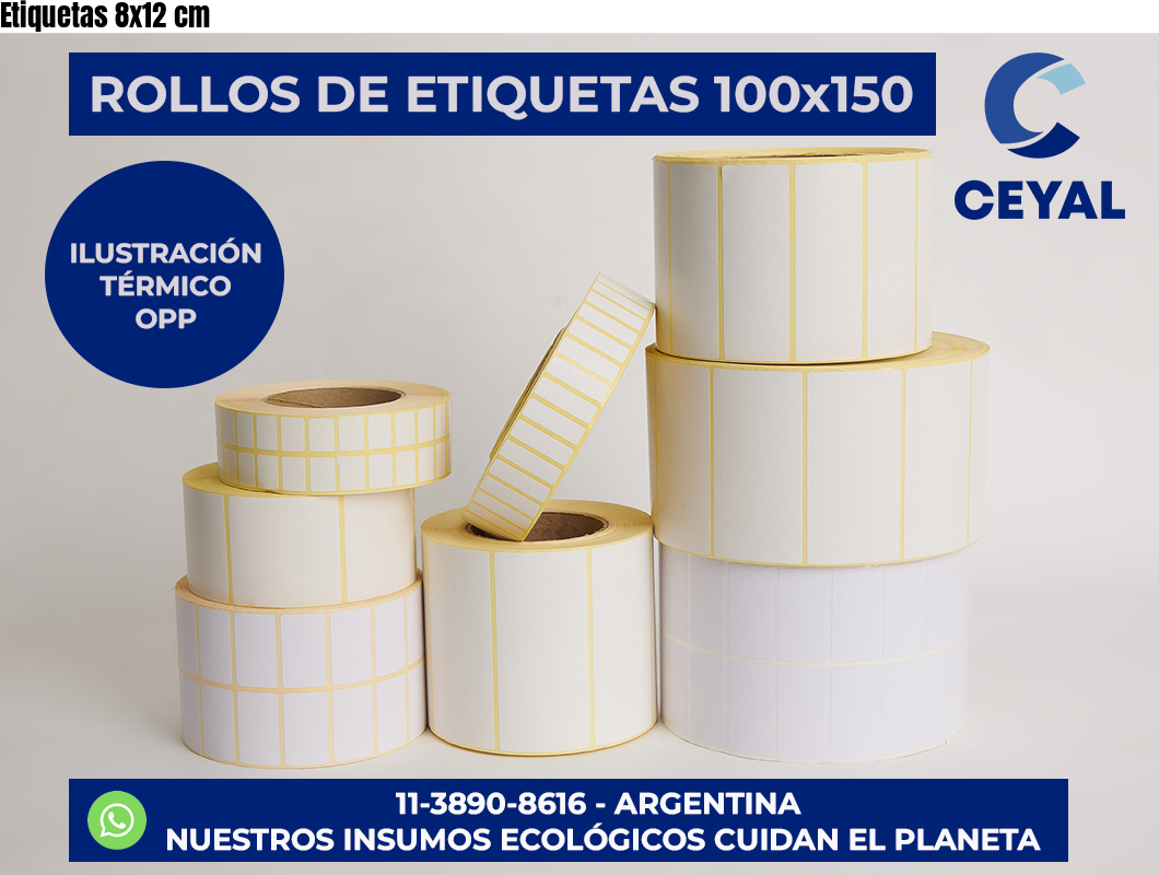 Etiquetas 8×12 cm