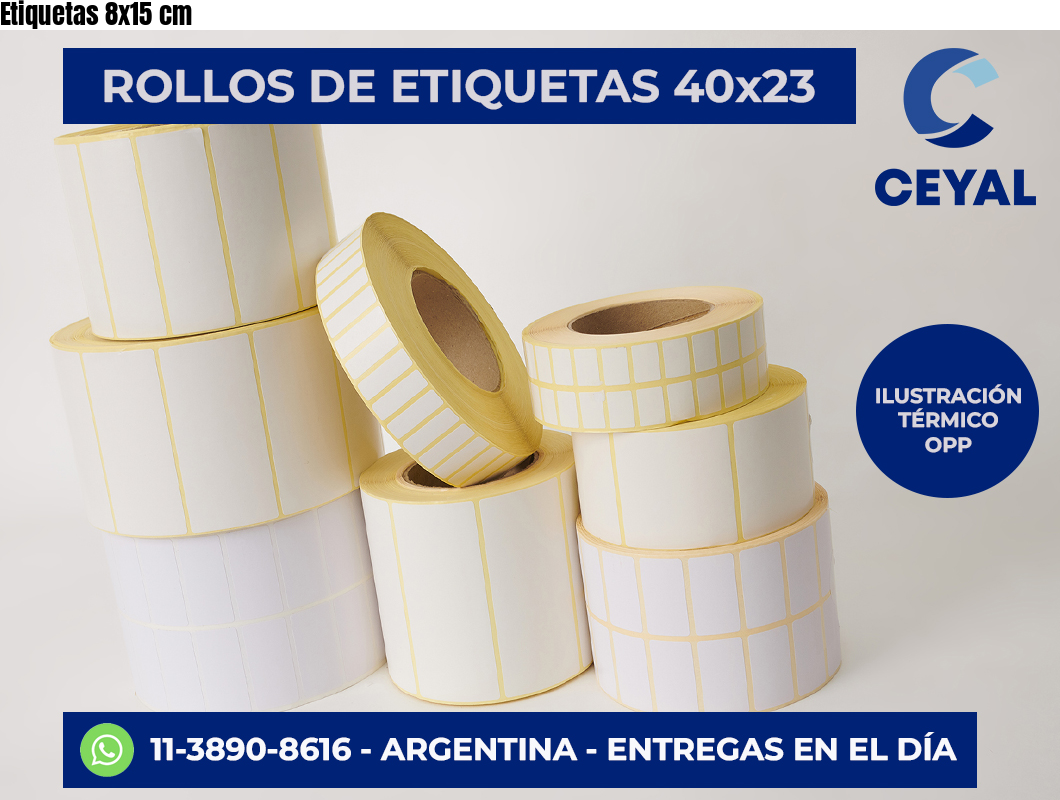 Etiquetas 8×15 cm