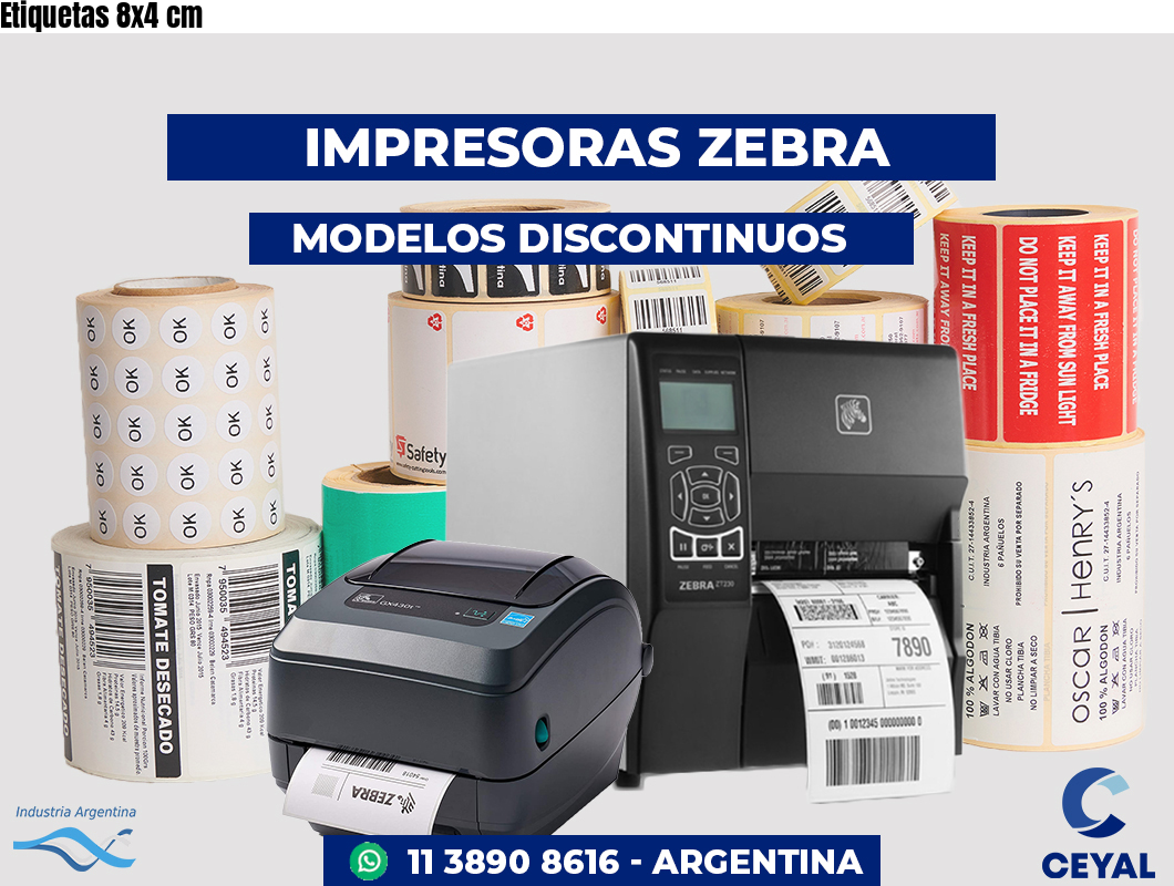 Etiquetas 8x4 cm