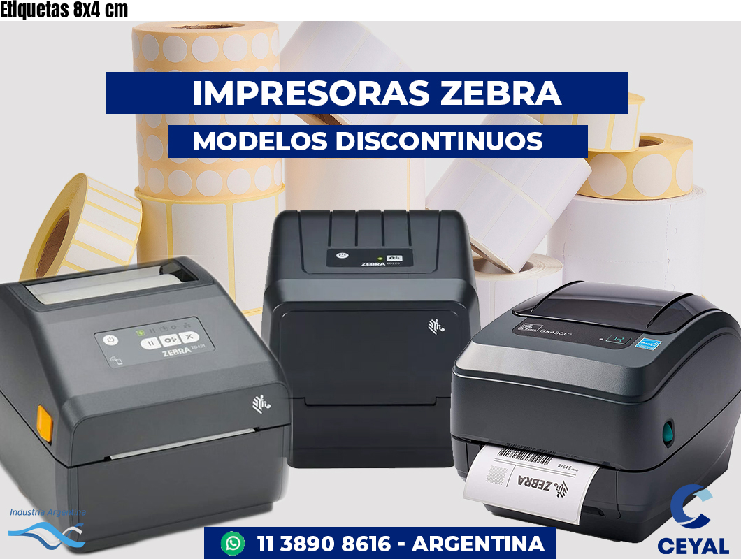 Etiquetas 8x4 cm