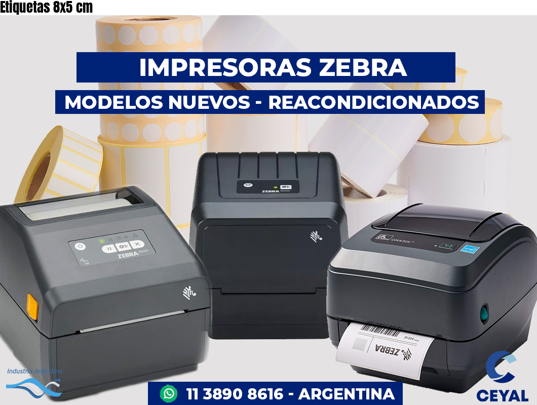 Etiquetas 8x5 cm