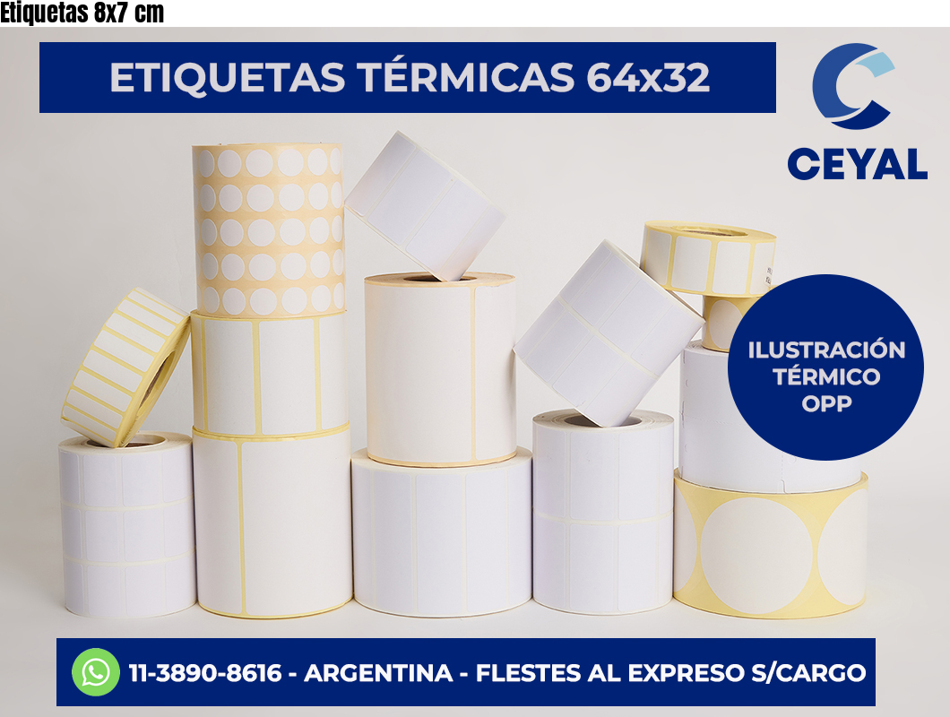 Etiquetas 8×7 cm