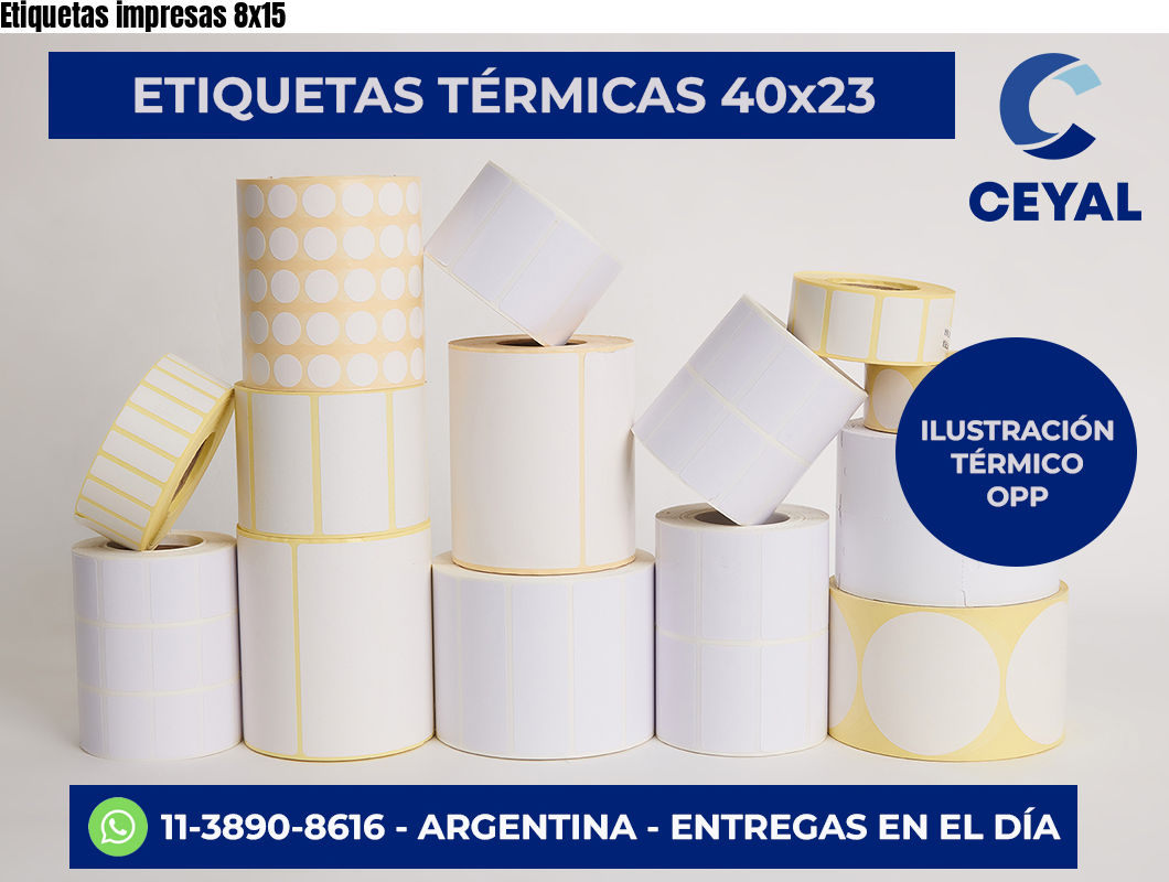 Etiquetas impresas 8×15