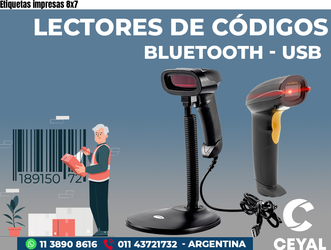Etiquetas impresas 8x7 