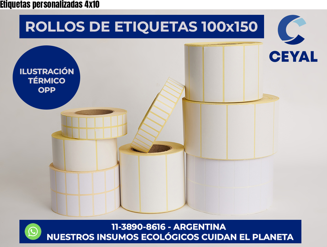 Etiquetas personalizadas 4×10
