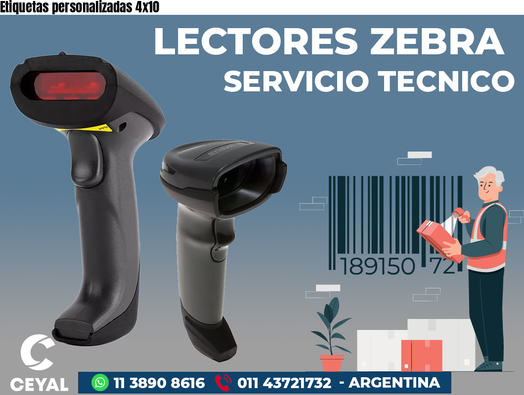 Etiquetas personalizadas 4x10