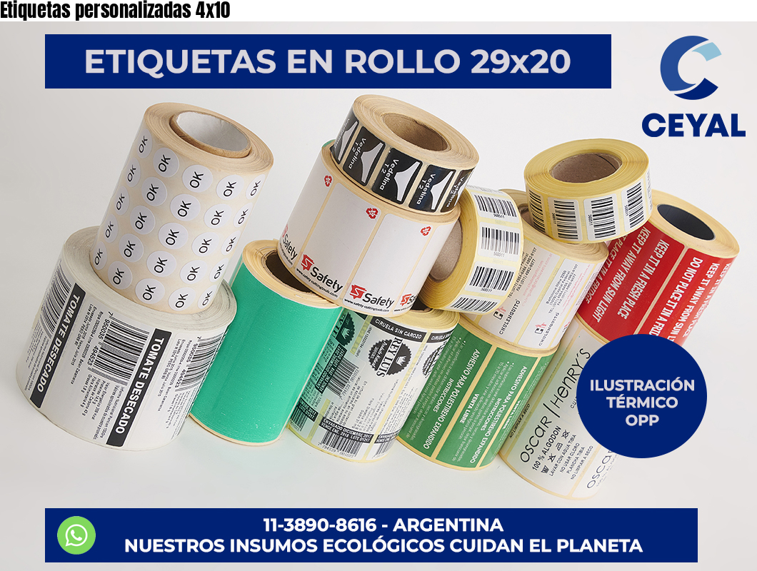 Etiquetas personalizadas 4×10