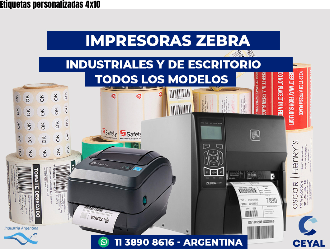 Etiquetas personalizadas 4x10