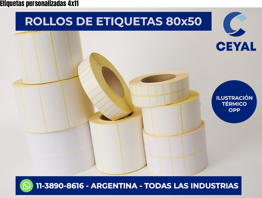 Etiquetas personalizadas 4×11