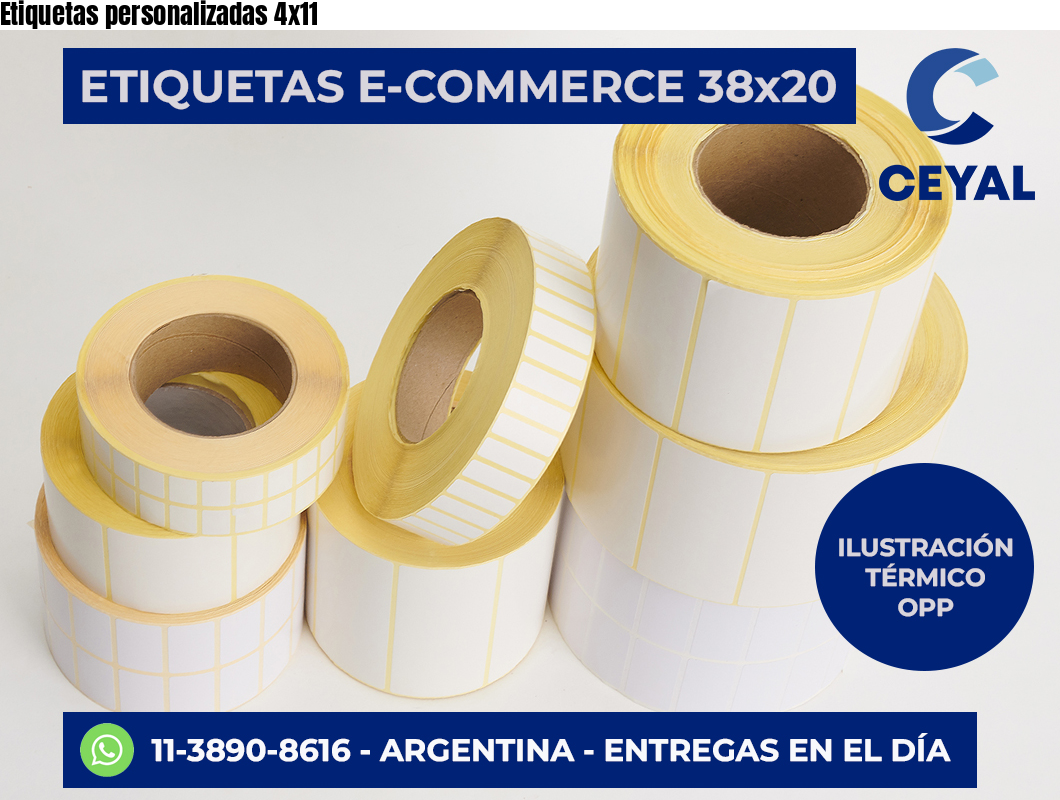 Etiquetas personalizadas 4×11