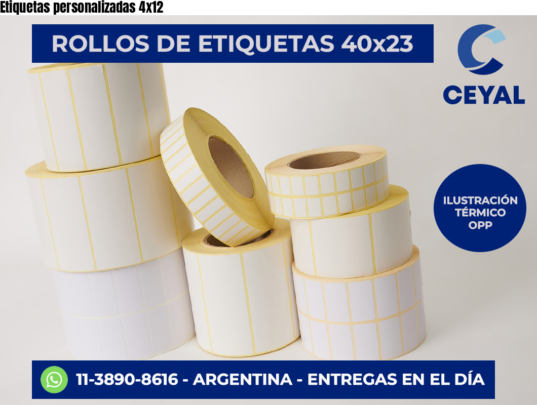 Etiquetas personalizadas 4×12