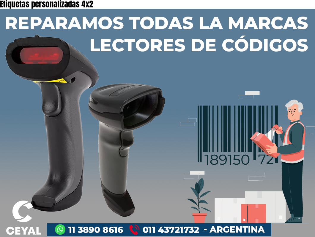 Etiquetas personalizadas 4x2