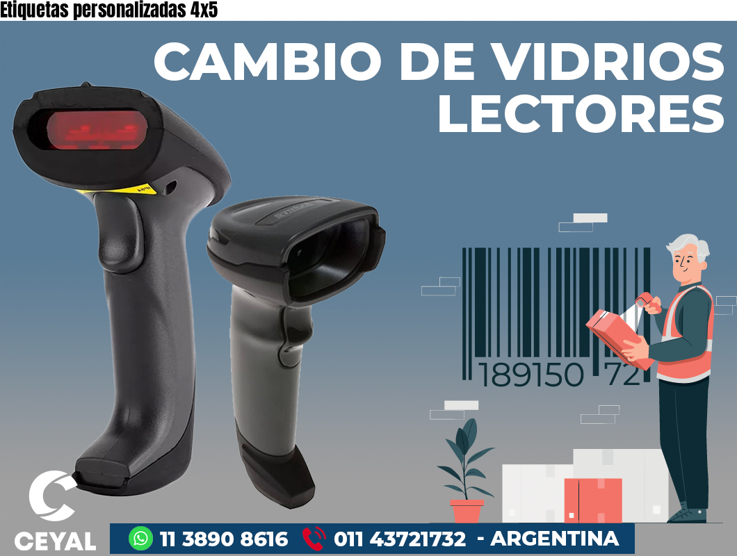 Etiquetas personalizadas 4x5