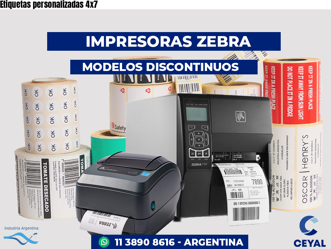 Etiquetas personalizadas 4x7