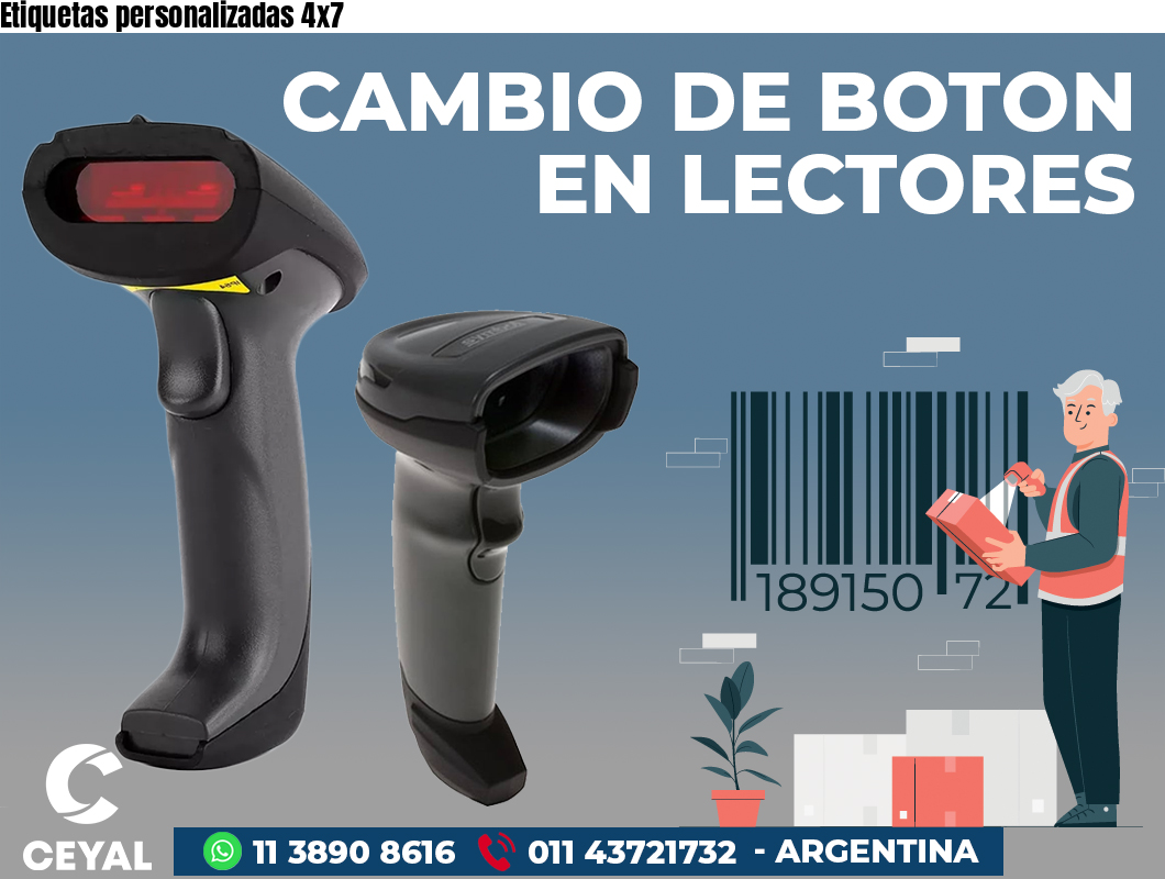 Etiquetas personalizadas 4x7