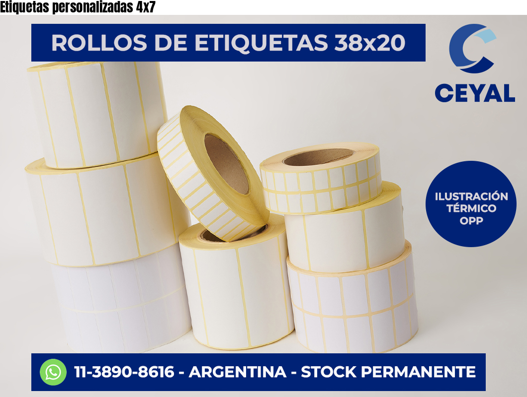 Etiquetas personalizadas 4×7