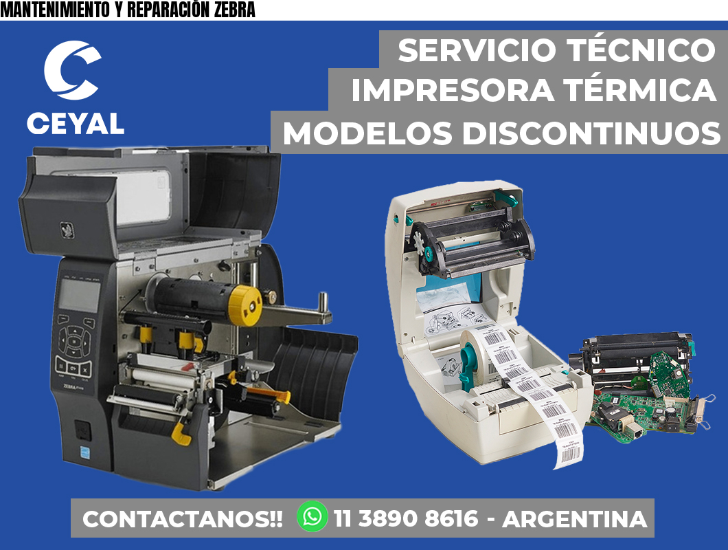 MANTENIMIENTO Y REPARACIÓN ZEBRA