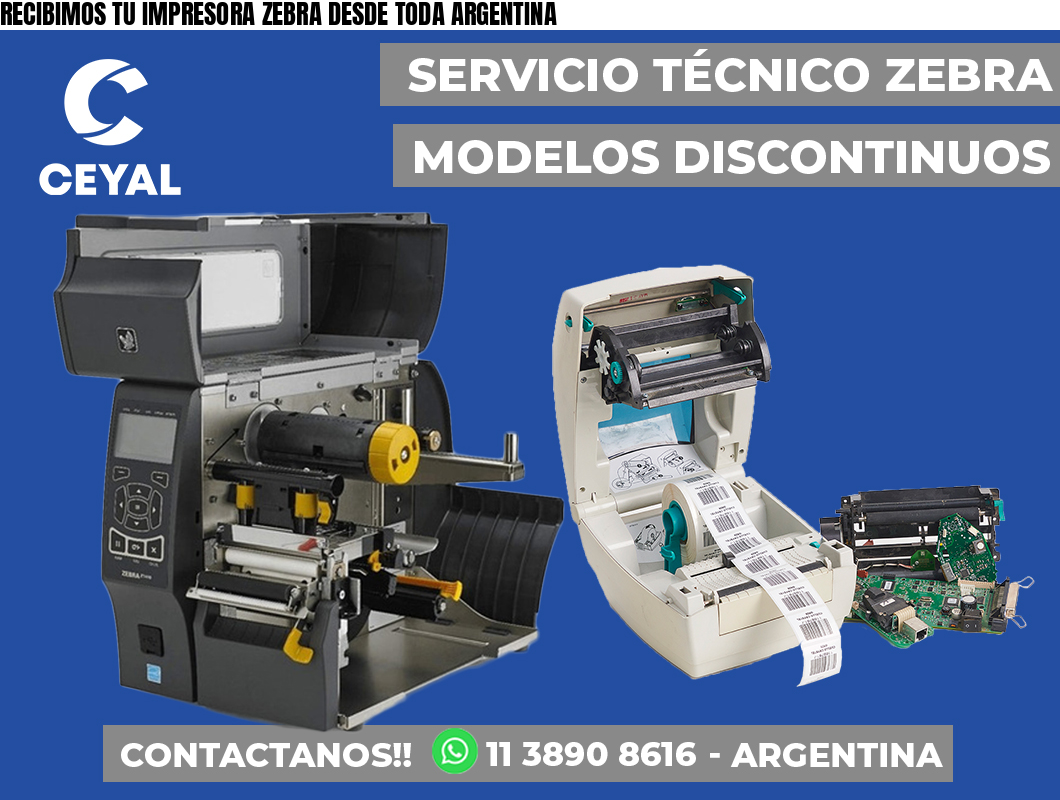 RECIBIMOS TU IMPRESORA ZEBRA DESDE TODA ARGENTINA