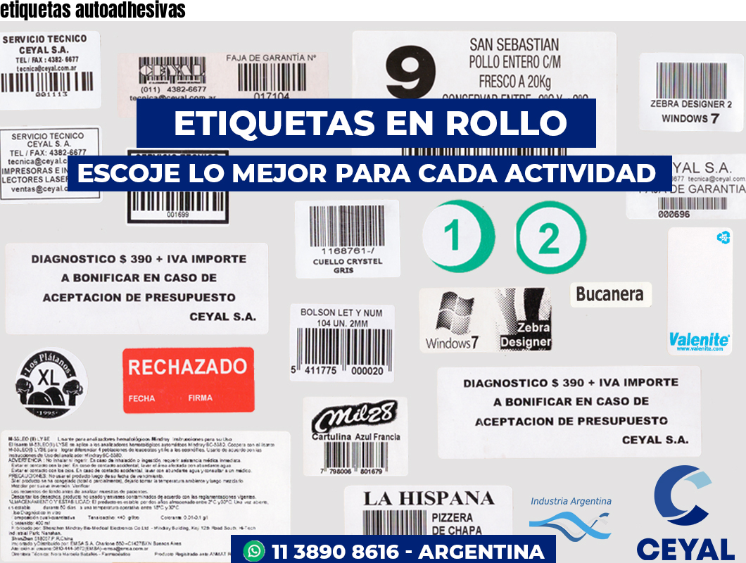 etiquetas autoadhesivas