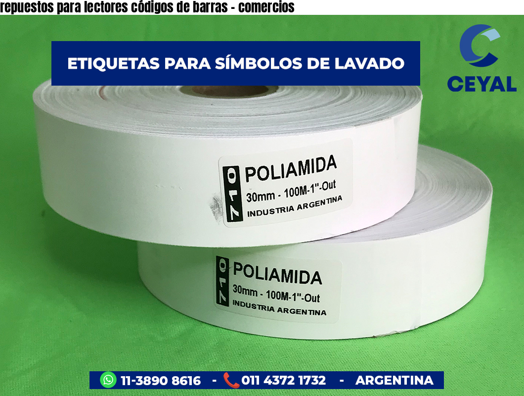 repuestos para lectores códigos de barras - comercios