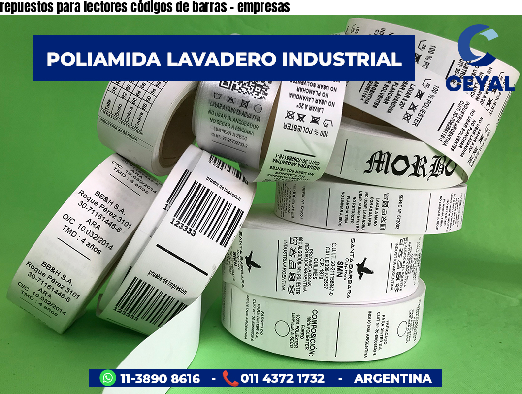 repuestos para lectores códigos de barras - empresas