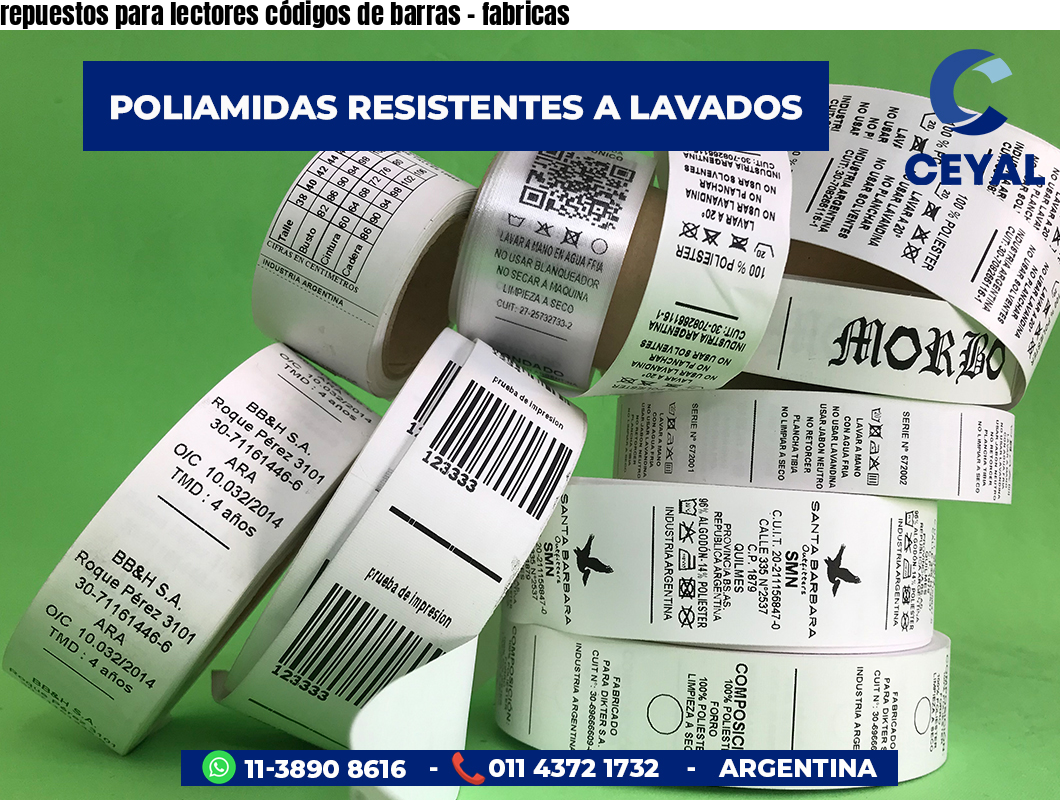 repuestos para lectores códigos de barras - fabricas