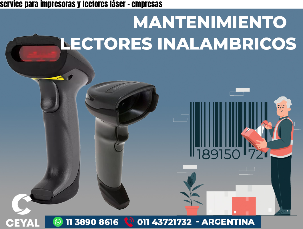 service para impresoras y lectores láser - empresas