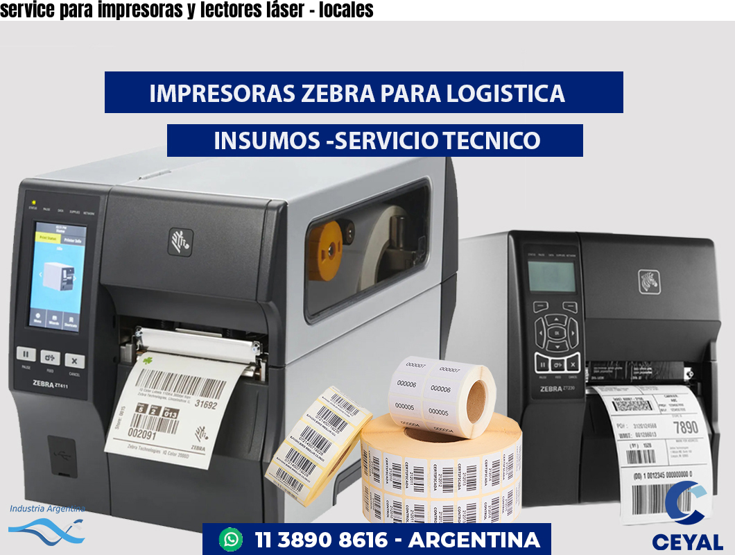 service para impresoras y lectores láser - locales