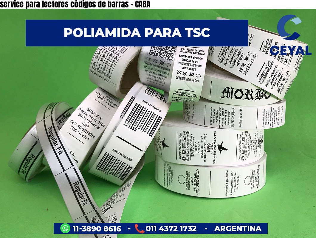 service para lectores códigos de barras - CABA