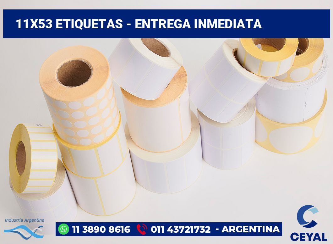 11×53 Etiquetas