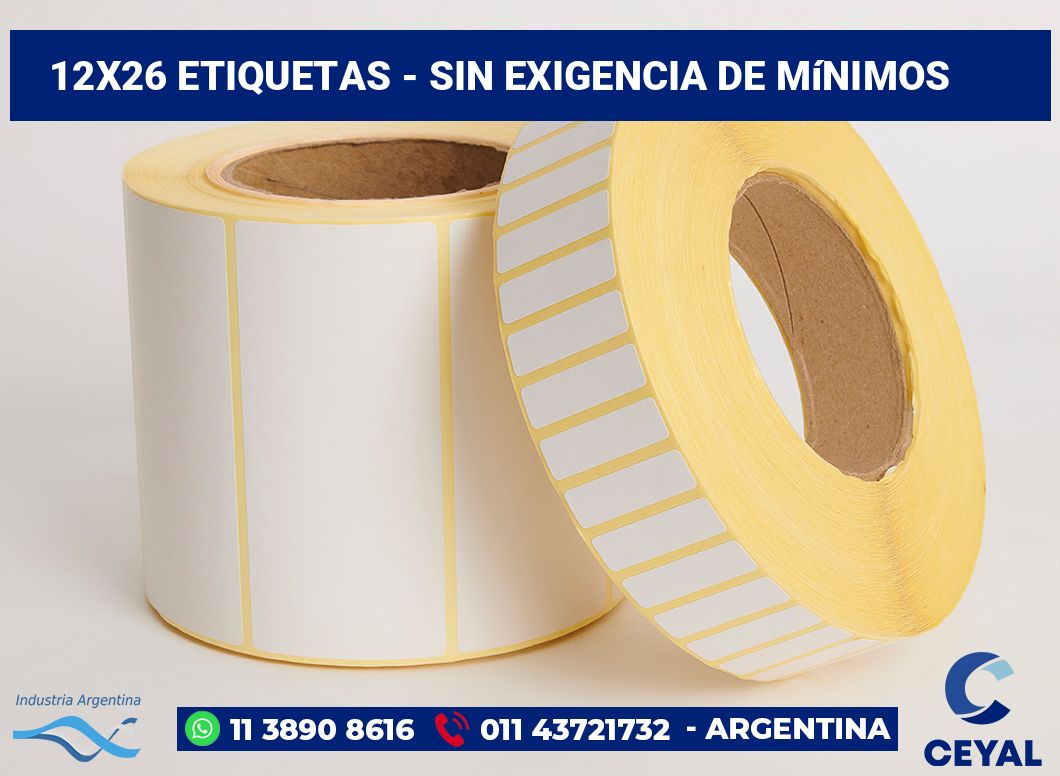 12x26 Etiquetas