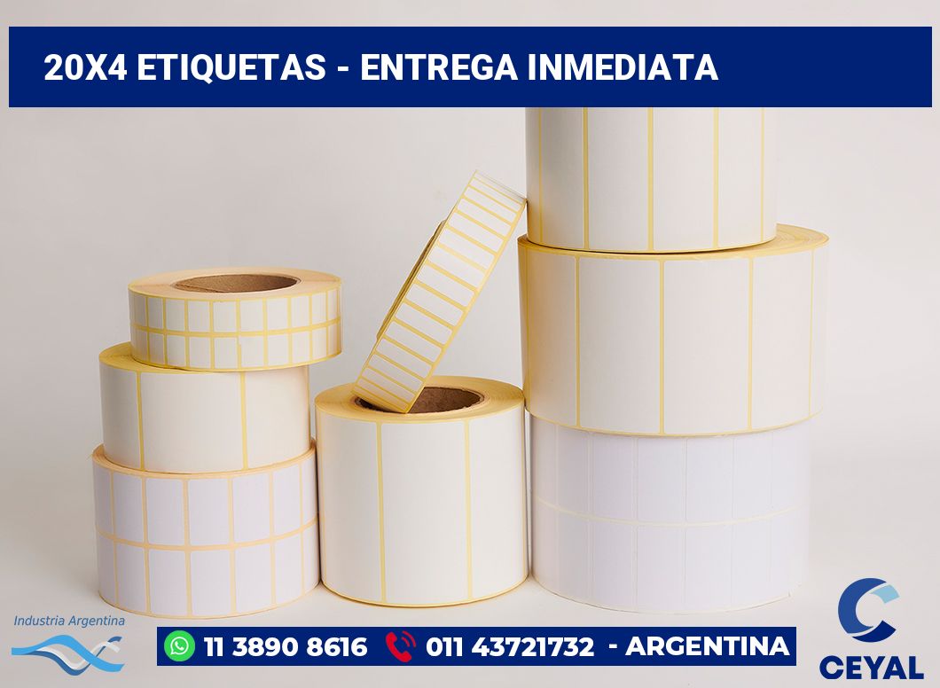 20x4 Etiquetas