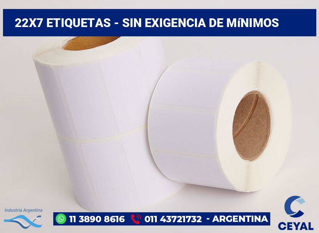 22x7 Etiquetas