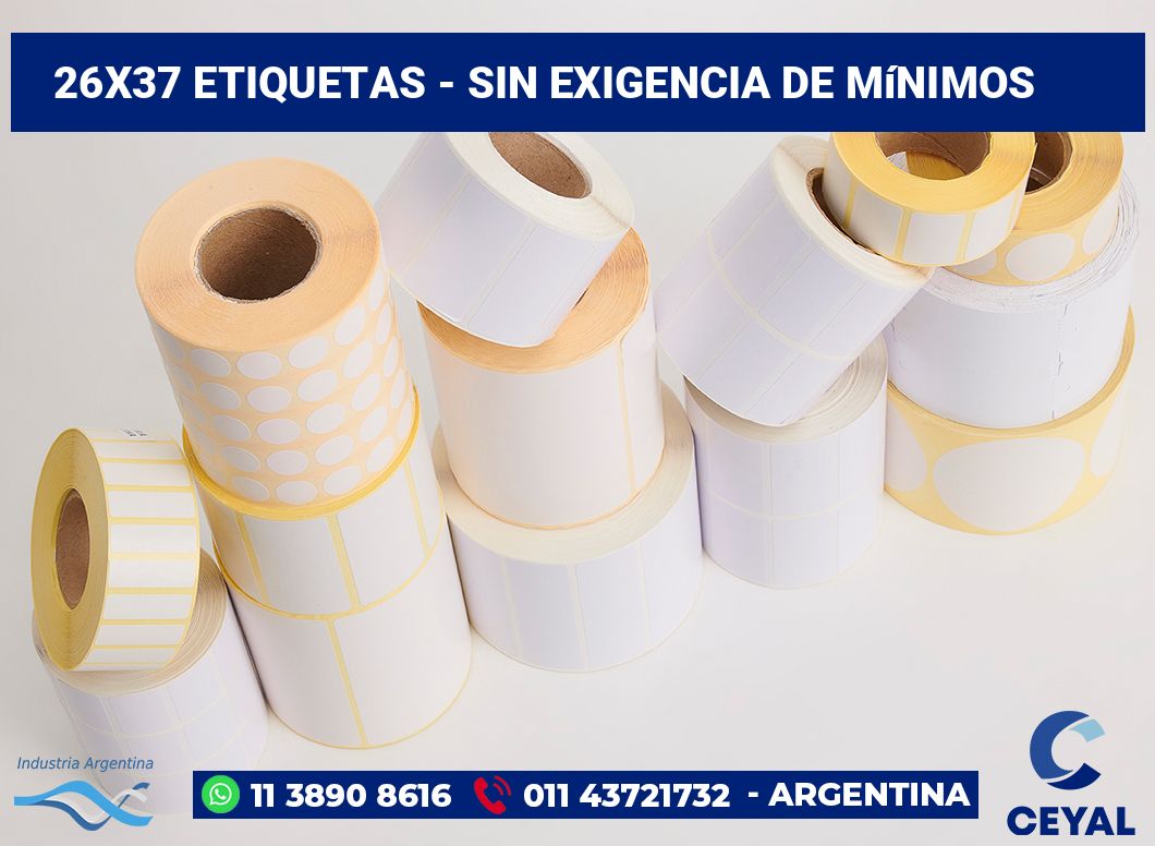 26x37 Etiquetas