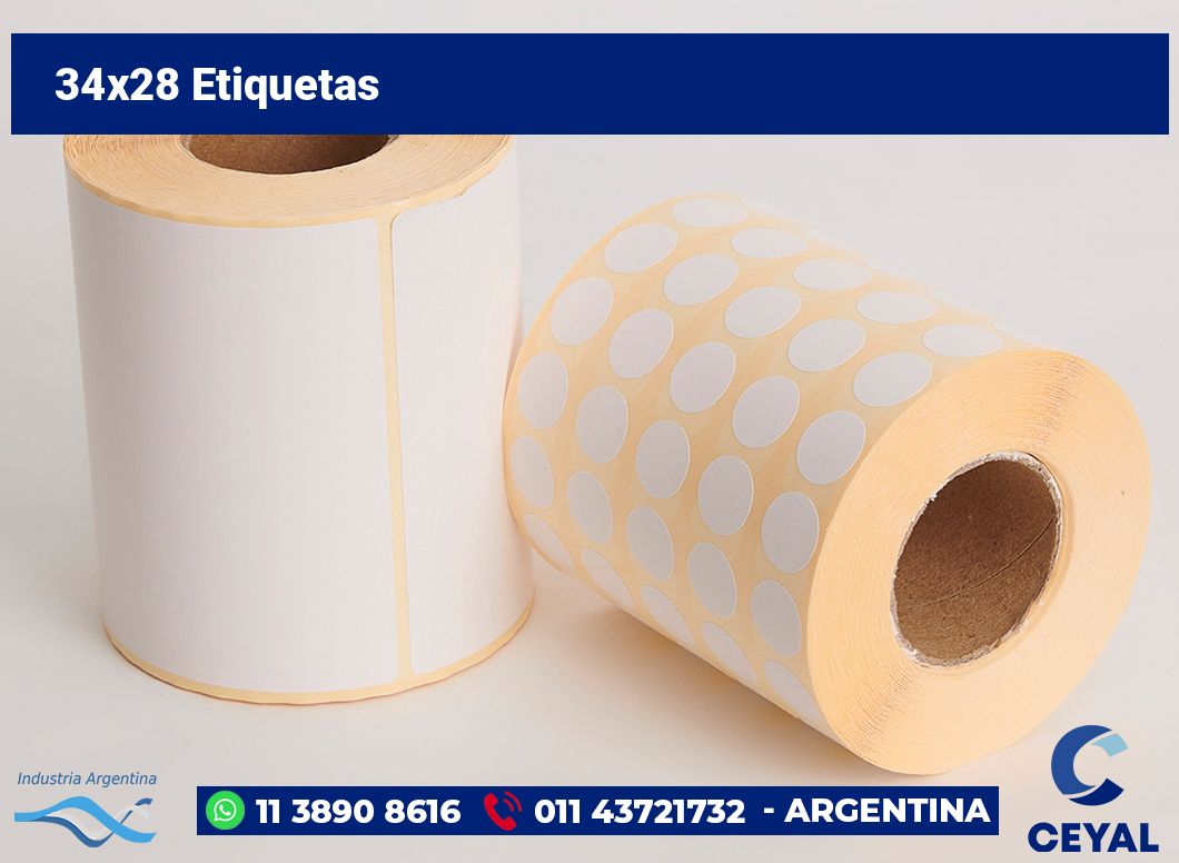34×28 Etiquetas