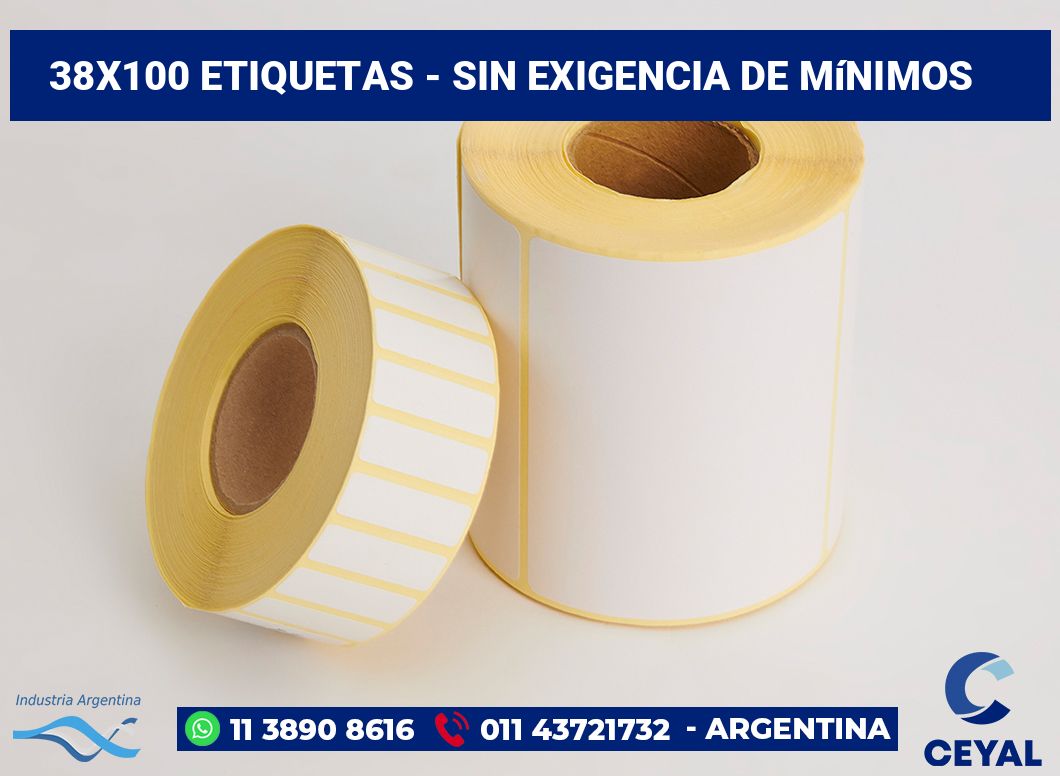 38×100 Etiquetas
