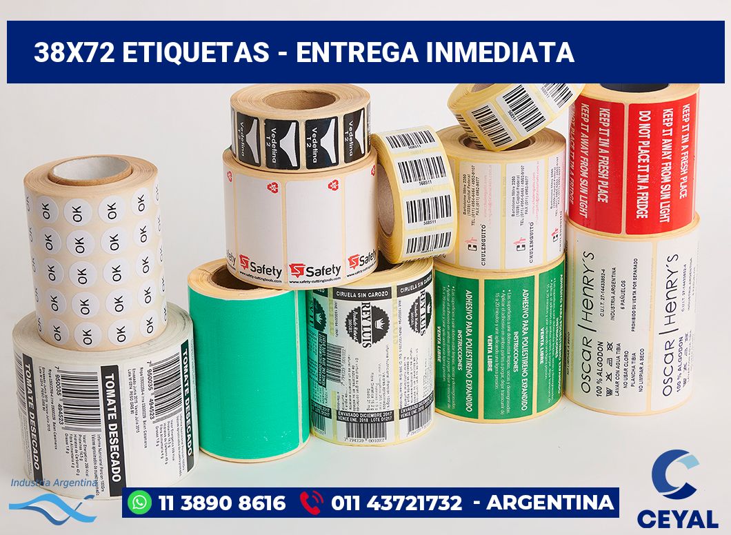 38x72 Etiquetas