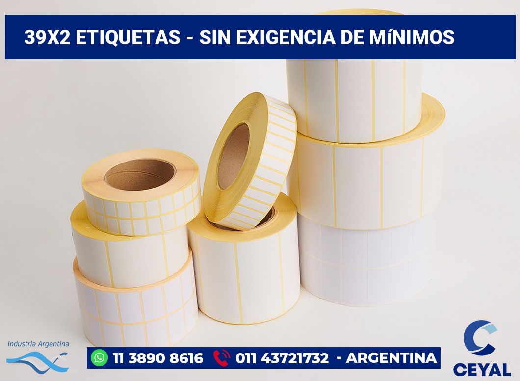 39×2 Etiquetas
