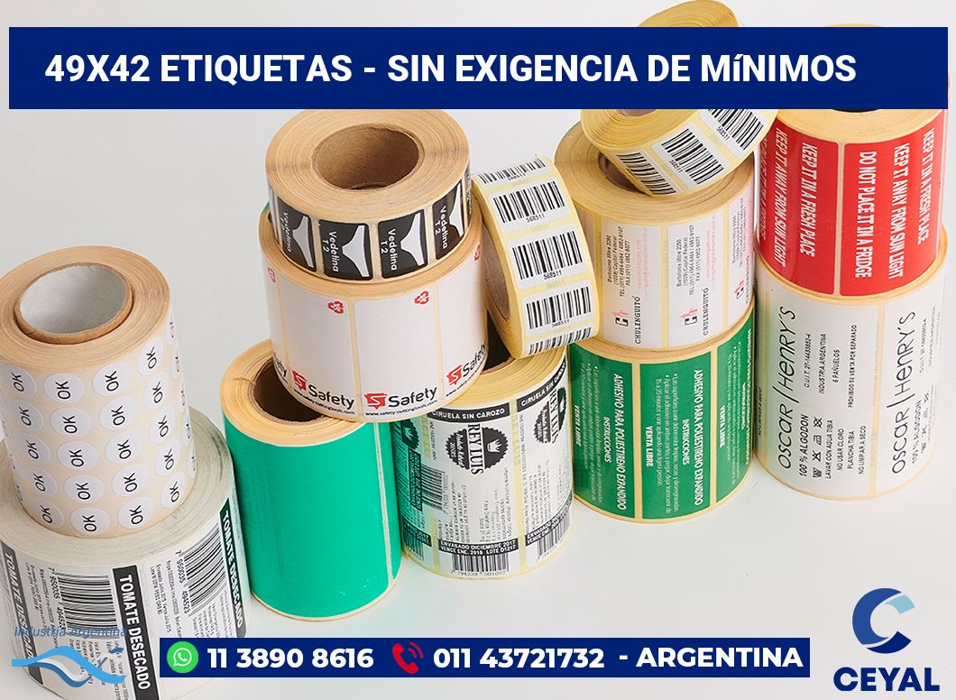 49x42 Etiquetas