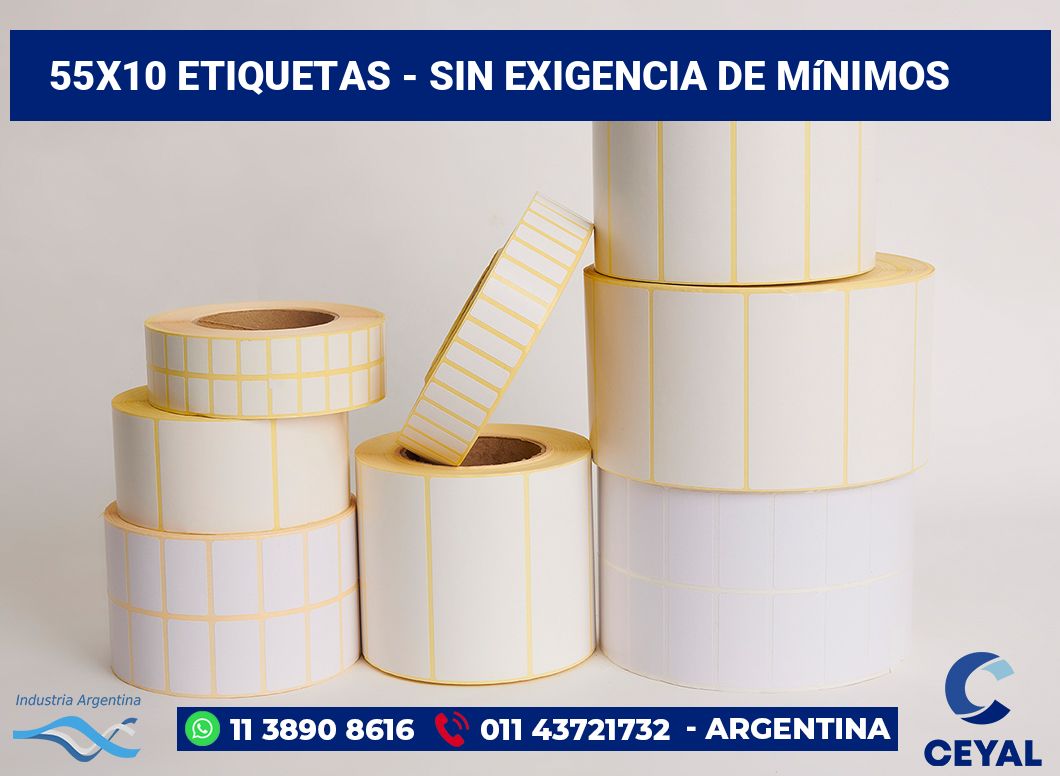 55x10 Etiquetas