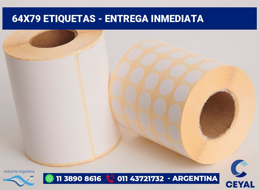 64×79 Etiquetas