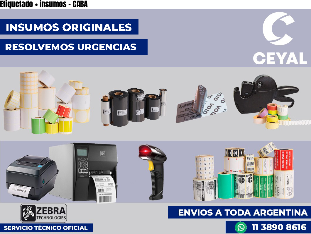 Etiquetado + insumos – CABA