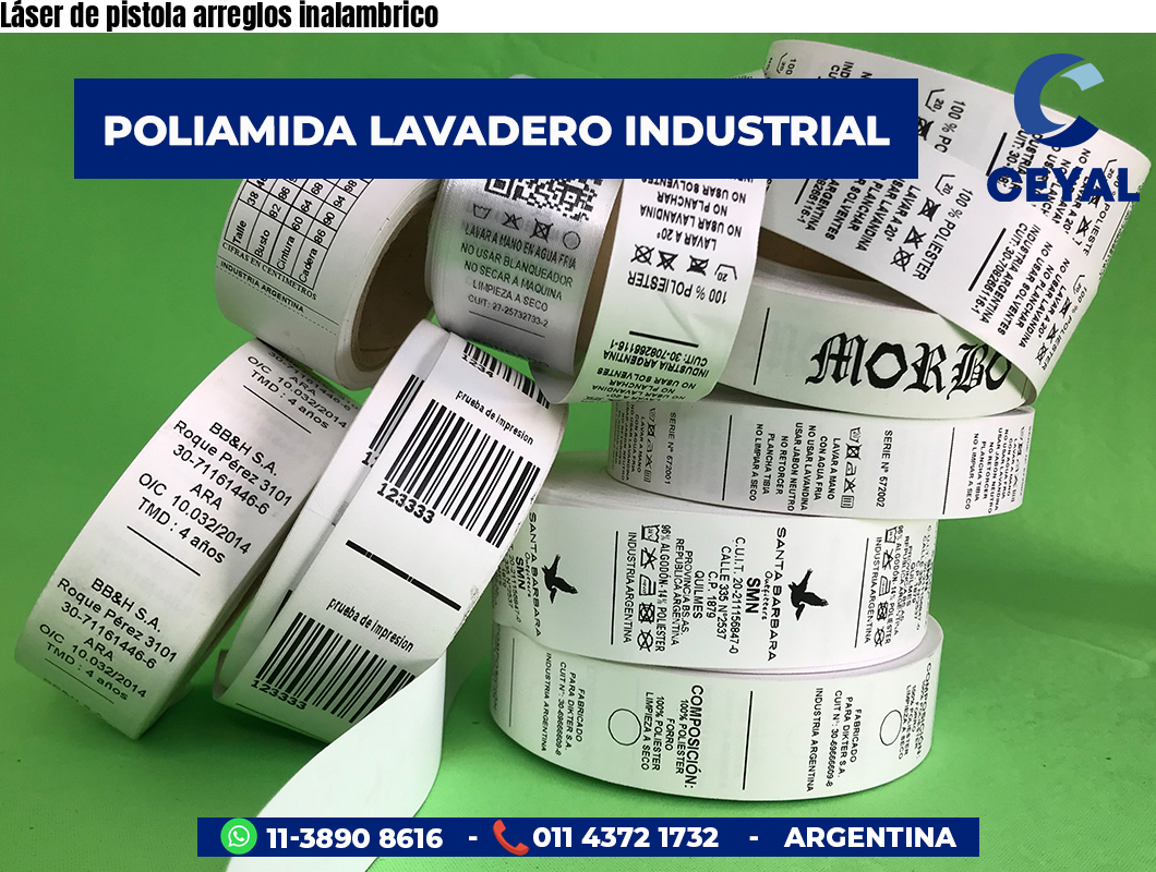 Láser de pistola arreglos inalambrico