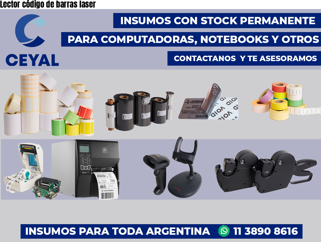 Lector código de barras laser