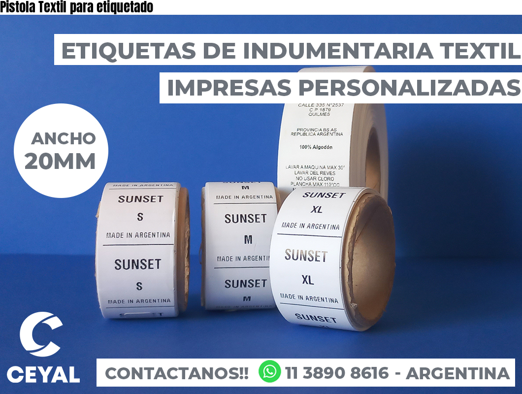 Pistola Textil para etiquetado