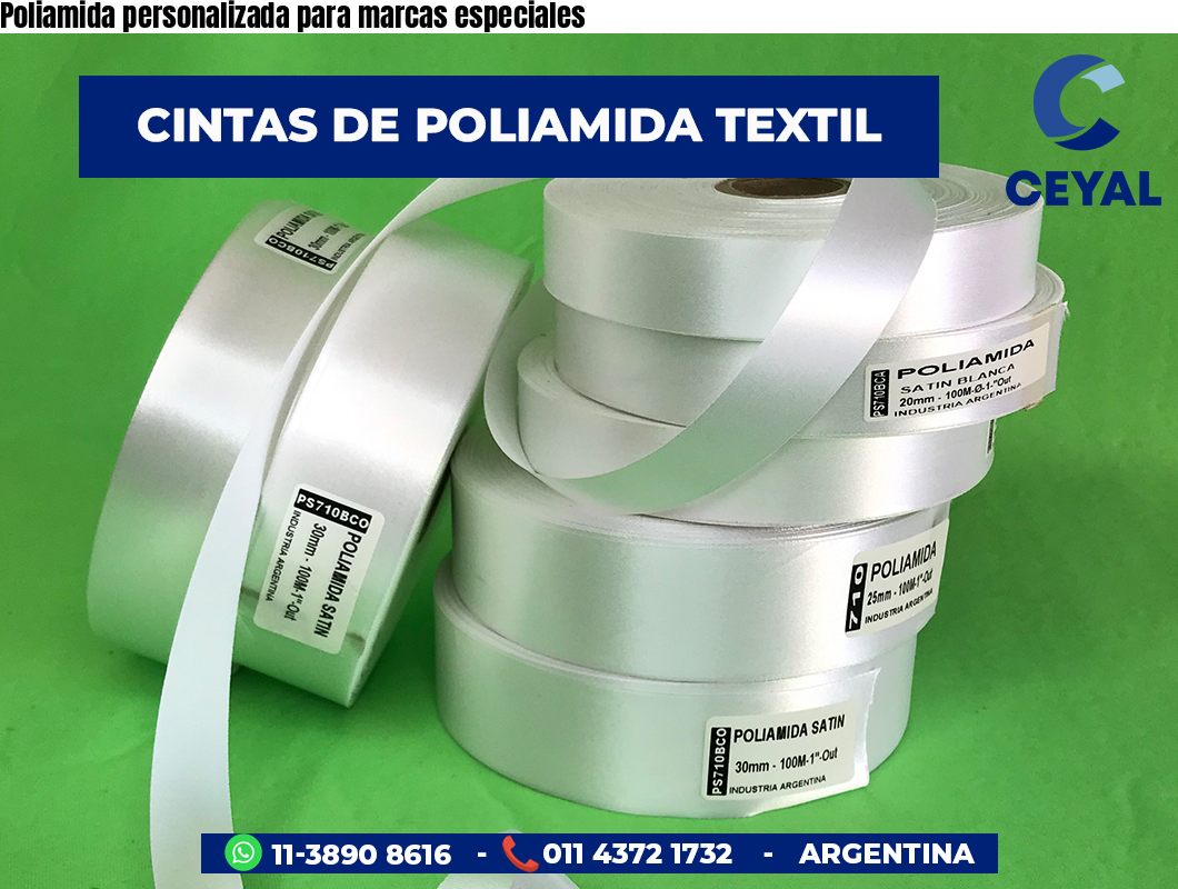 Poliamida personalizada para marcas especiales