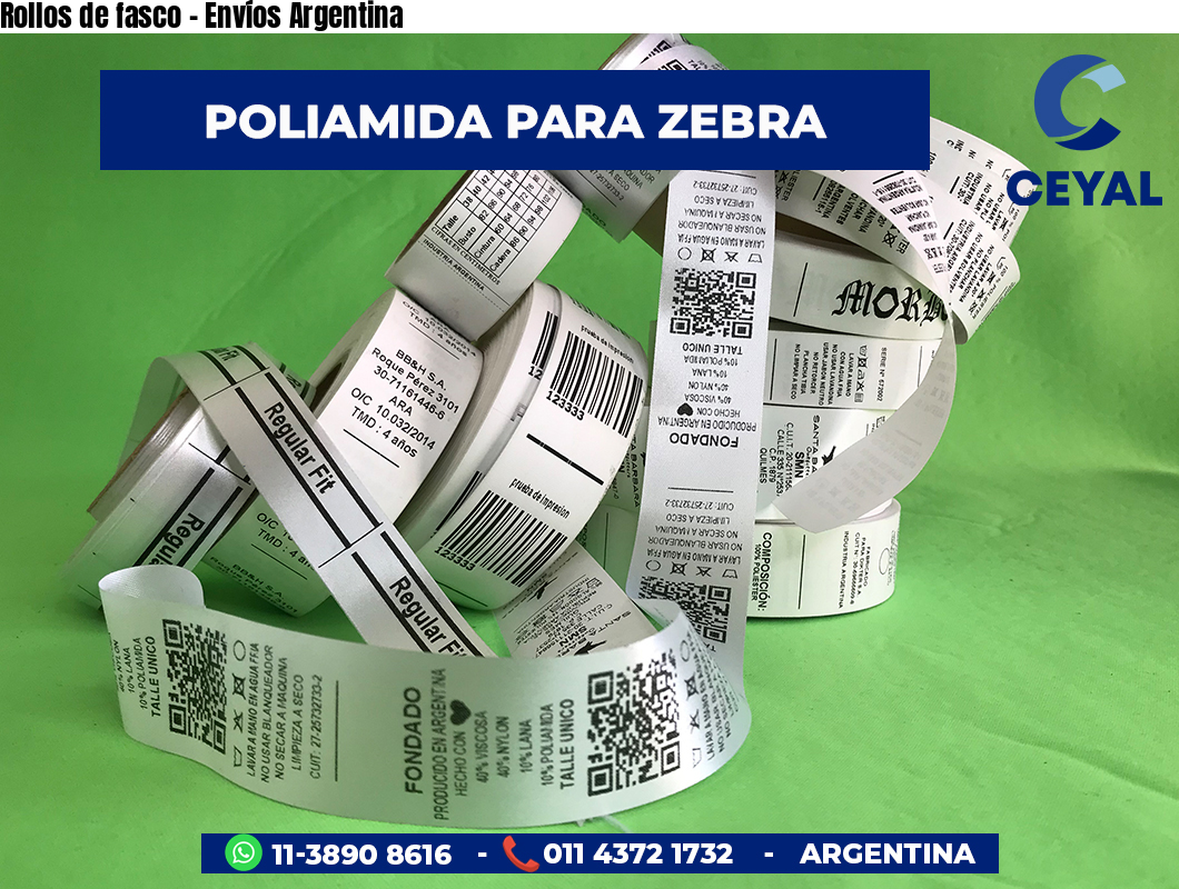 Rollos de fasco - Envíos Argentina