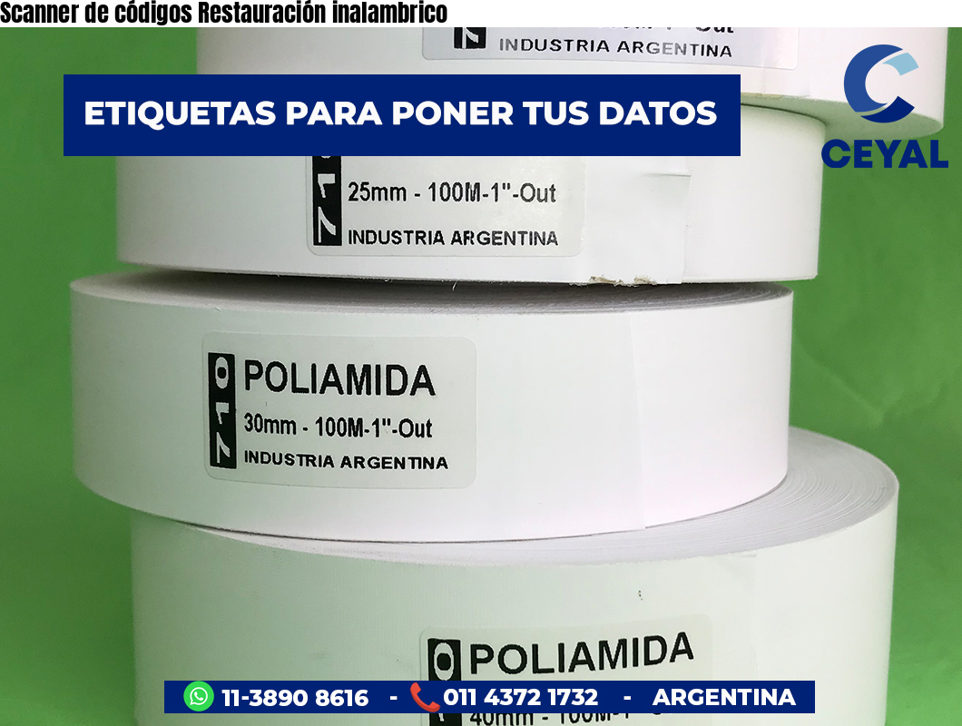 Scanner de códigos Restauración inalambrico