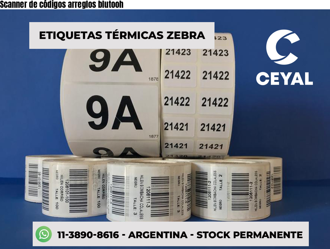 Scanner de códigos arreglos blutooh
